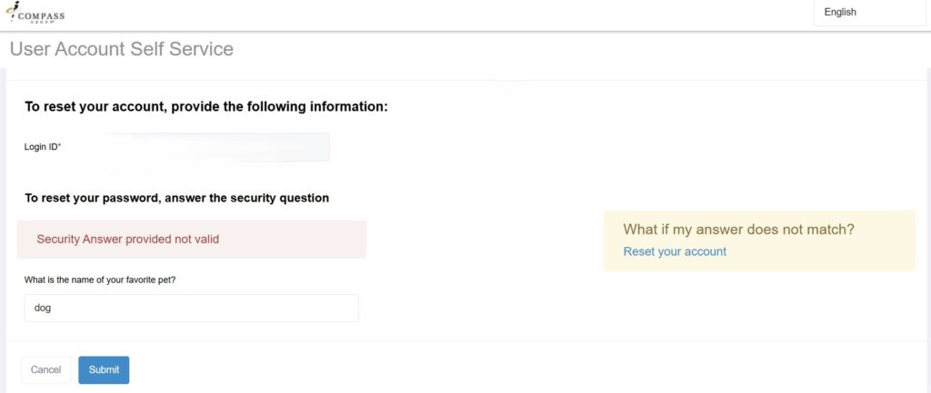 ess.compassassociate.com reset password