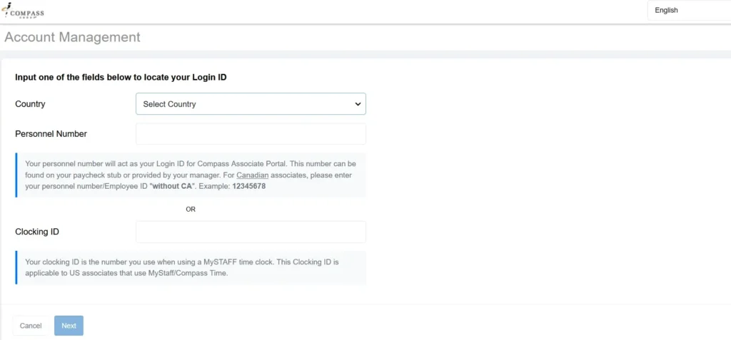 ess compassassociate com Register Step By STep